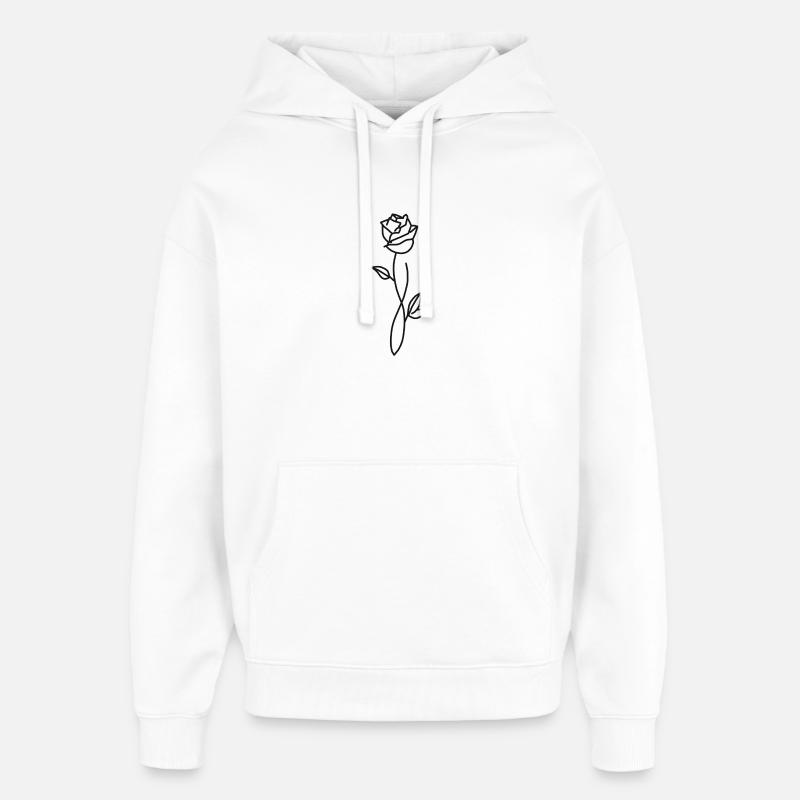 Rose - Sweat à capuche unisexe Stanley/Stella Oversized - blanc