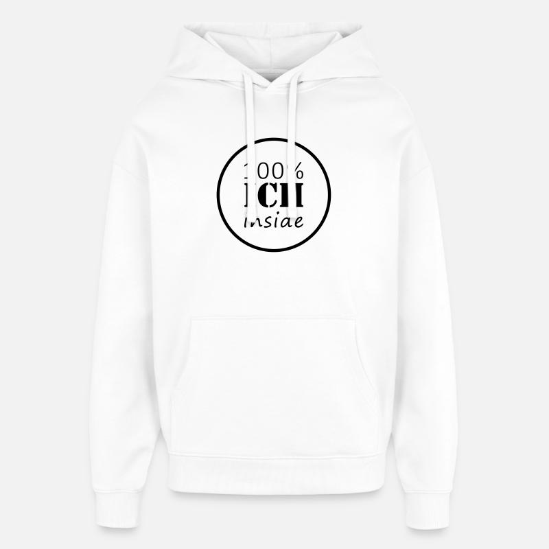 100% ich inside | Kreis - Oversized Unisex Hoodie von Stanley/Stella - Weiß