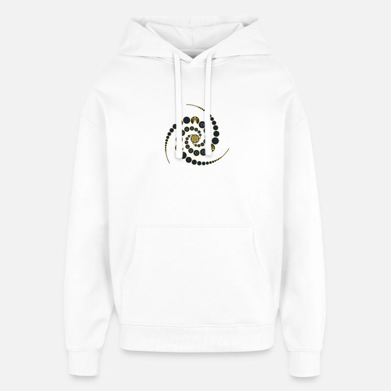 Crop Circle - Sweat à capuche unisexe Stanley/Stella Oversized - blanc