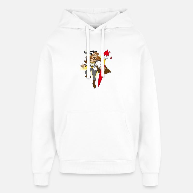 duerer-comic - Sweat à capuche unisexe Stanley/Stella Oversized - blanc
