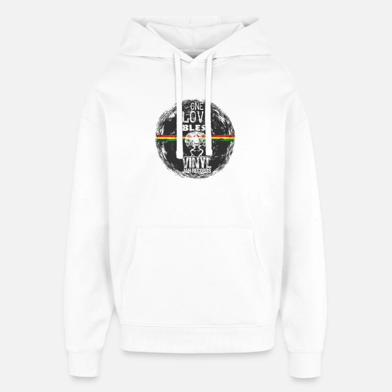 One Love Reggae - Sweat à capuche unisexe Stanley/Stella Oversized - blanc