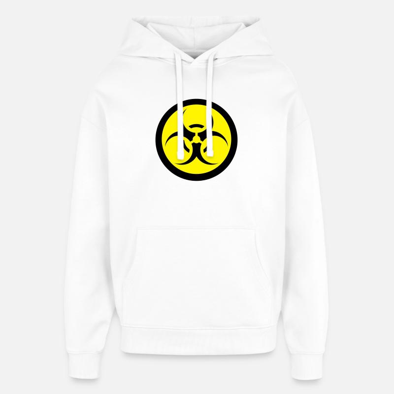 Biohazard - Sweat à capuche unisexe Stanley/Stella Oversized - blanc