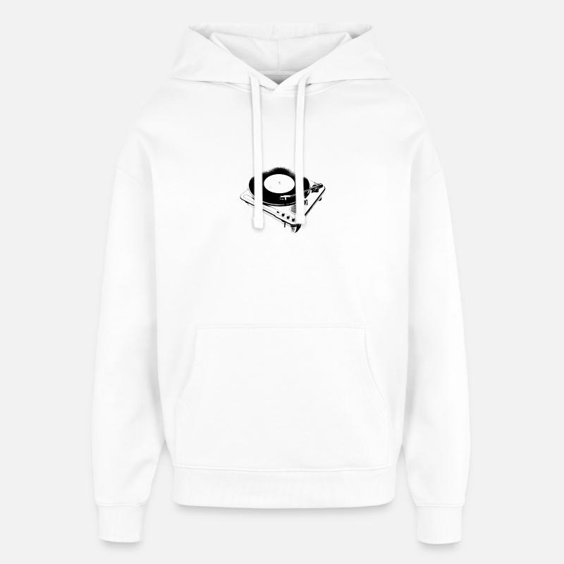 platine - Sweat à capuche unisexe Stanley/Stella Oversized - blanc