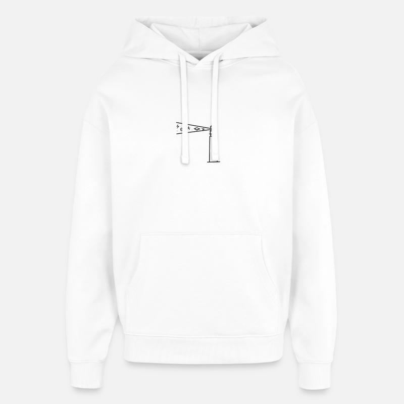 phare - Sweat à capuche unisexe Stanley/Stella Oversized - blanc