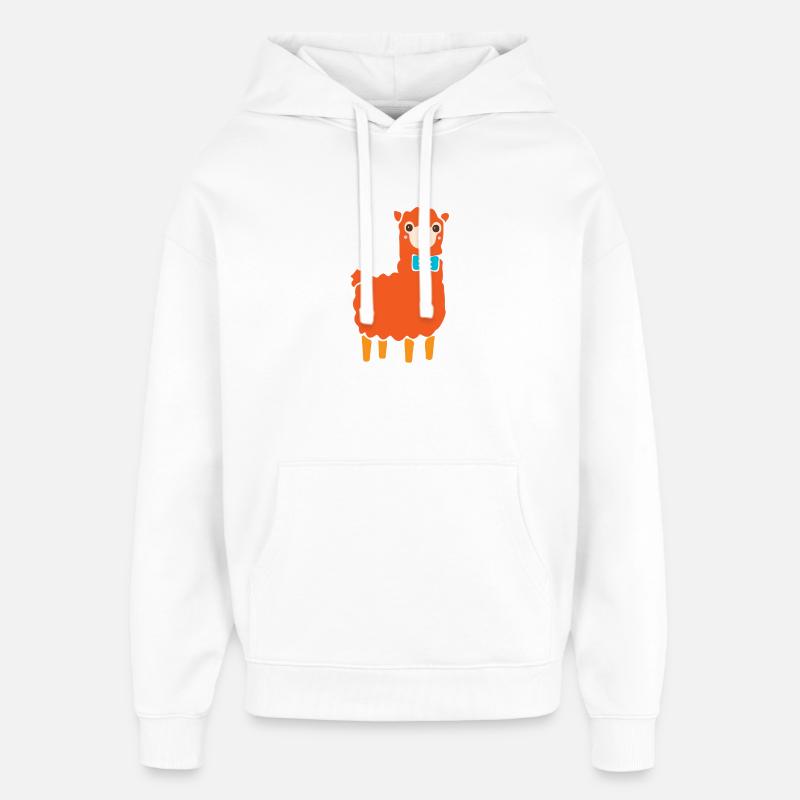 Alpagas - Sweat à capuche unisexe Stanley/Stella Oversized - blanc