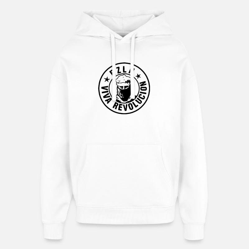 EZLN - Sweat à capuche unisexe Stanley/Stella Oversized - blanc