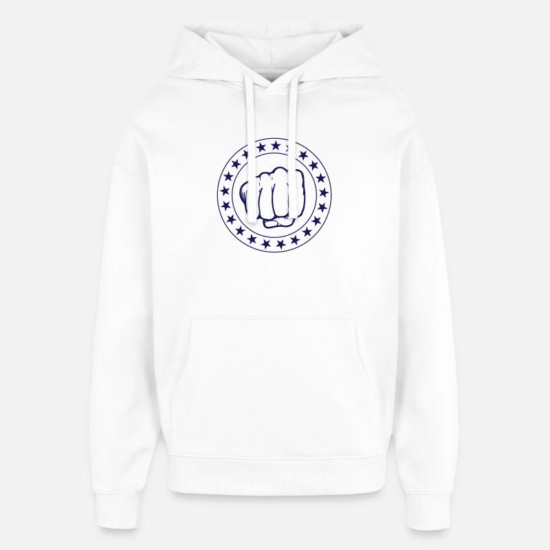 Boxing - Sweat à capuche unisexe Stanley/Stella Oversized - blanc