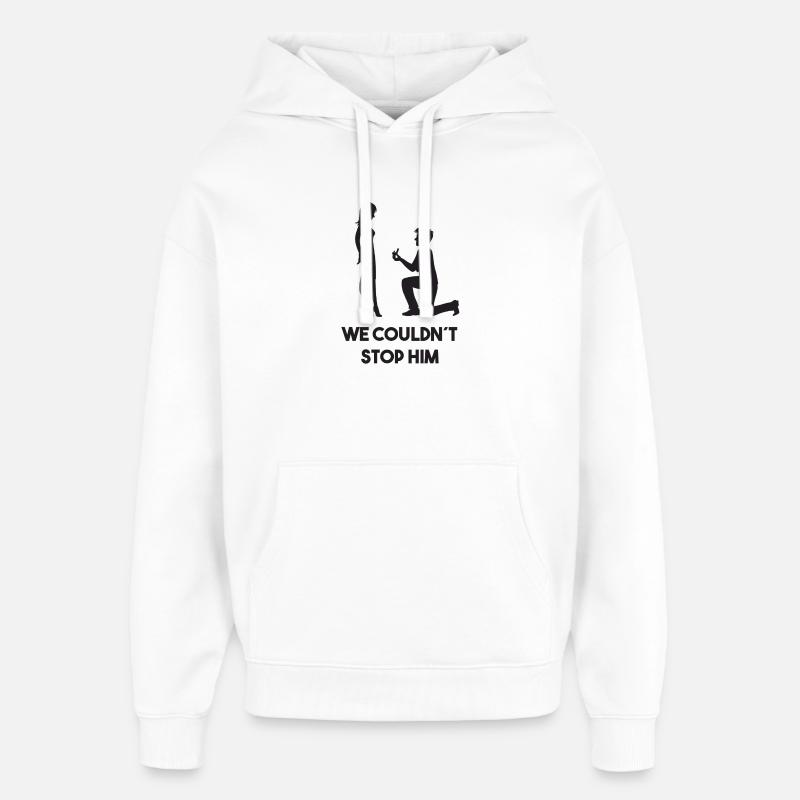 Enterrement de vie de jeune garçon - Sweat à capuche unisexe Stanley/Stella Oversized - blanc