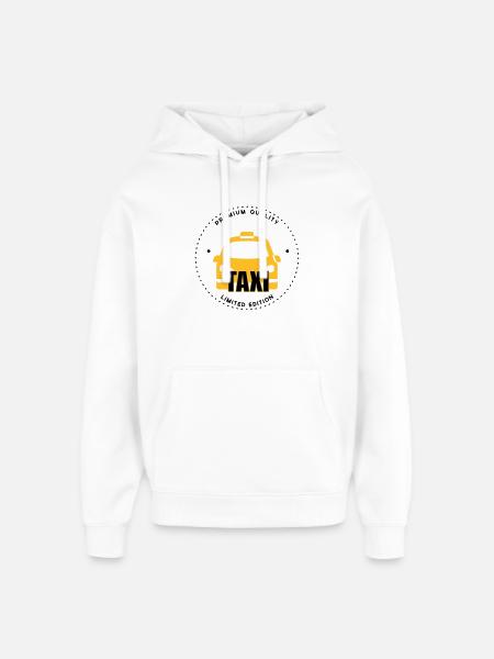 Taxi - Oversized Unisex Hoodie by Stanley/Stella - white