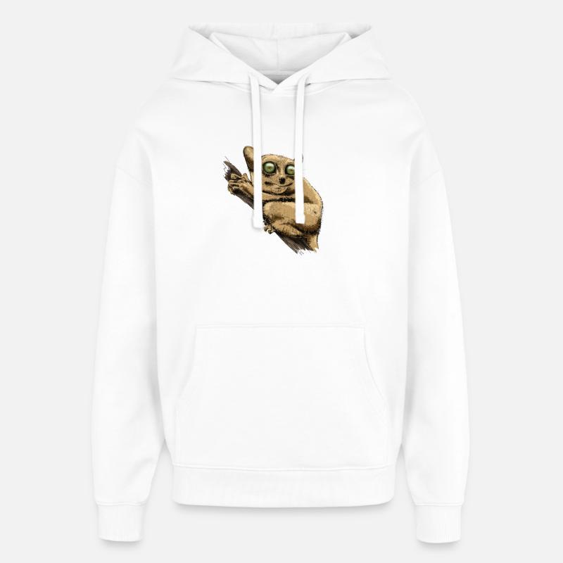 Tarsier - Sweat à capuche unisexe Stanley/Stella Oversized - blanc