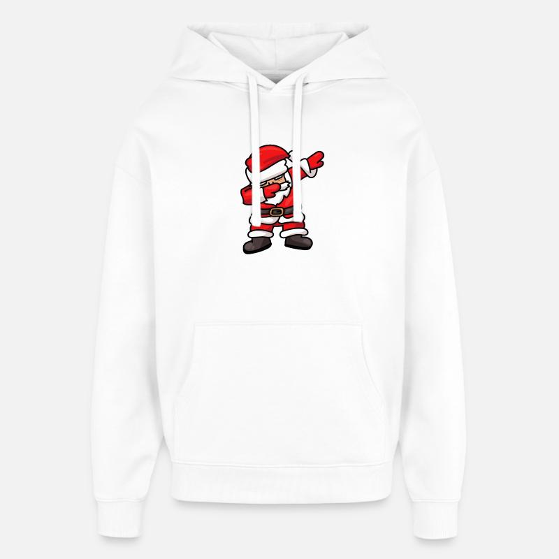 Dabbing Santa Weihnachtsmann Dab Dance - Oversized Unisex Hoodie von Stanley/Stella - Weiß