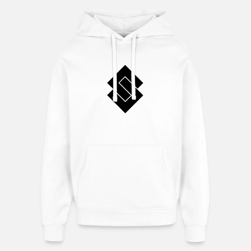 Logo S - Sweat à capuche unisexe Stanley/Stella Oversized - blanc