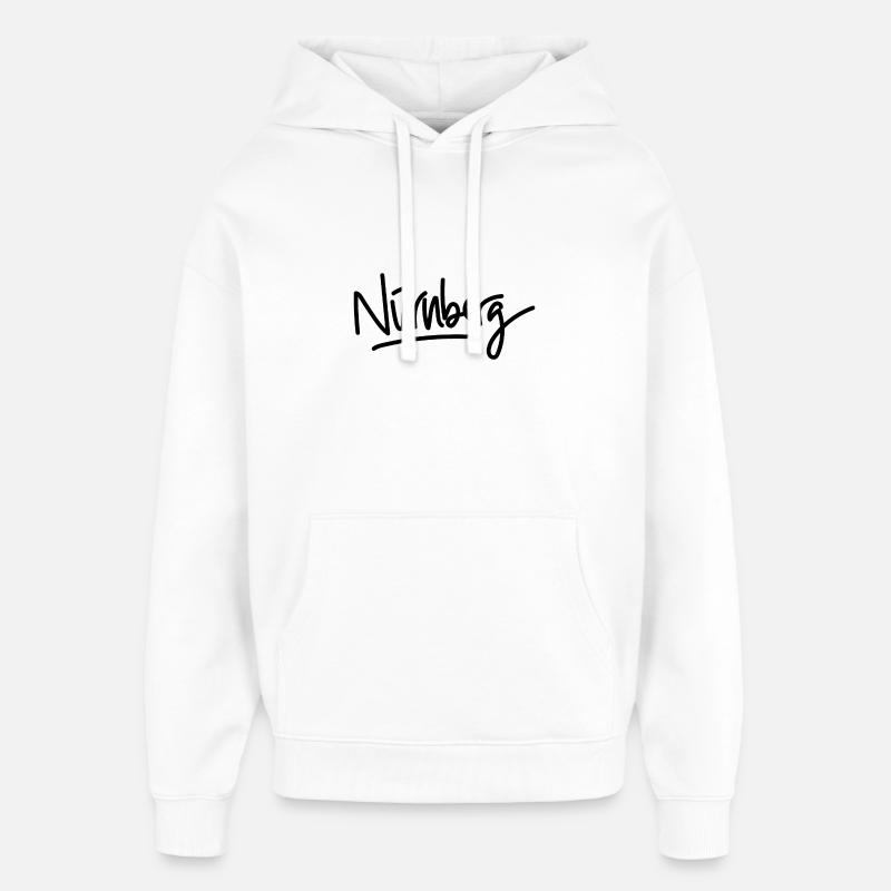 Nuremberg - handwriting - Oversized Unisex Hoodie by Stanley/Stella - white