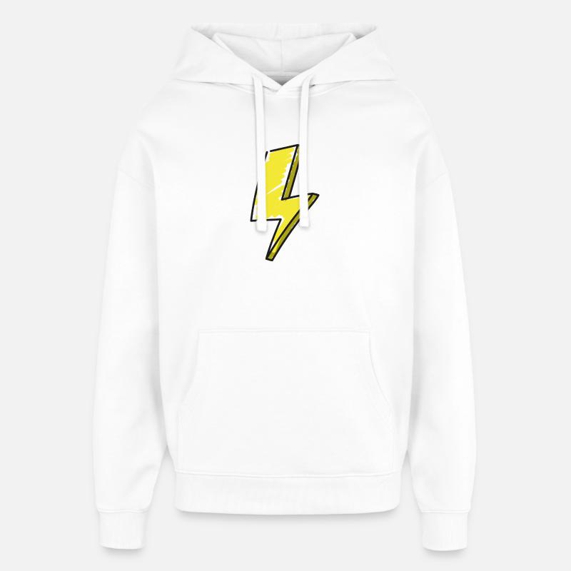 Blitz - Illustration - Oversized Unisex Hoodie von Stanley/Stella - Weiß