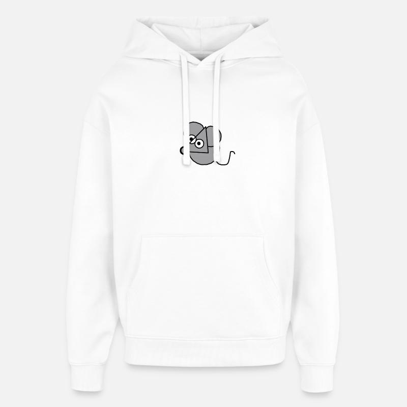 La souris - Sweat à capuche unisexe Stanley/Stella Oversized - blanc