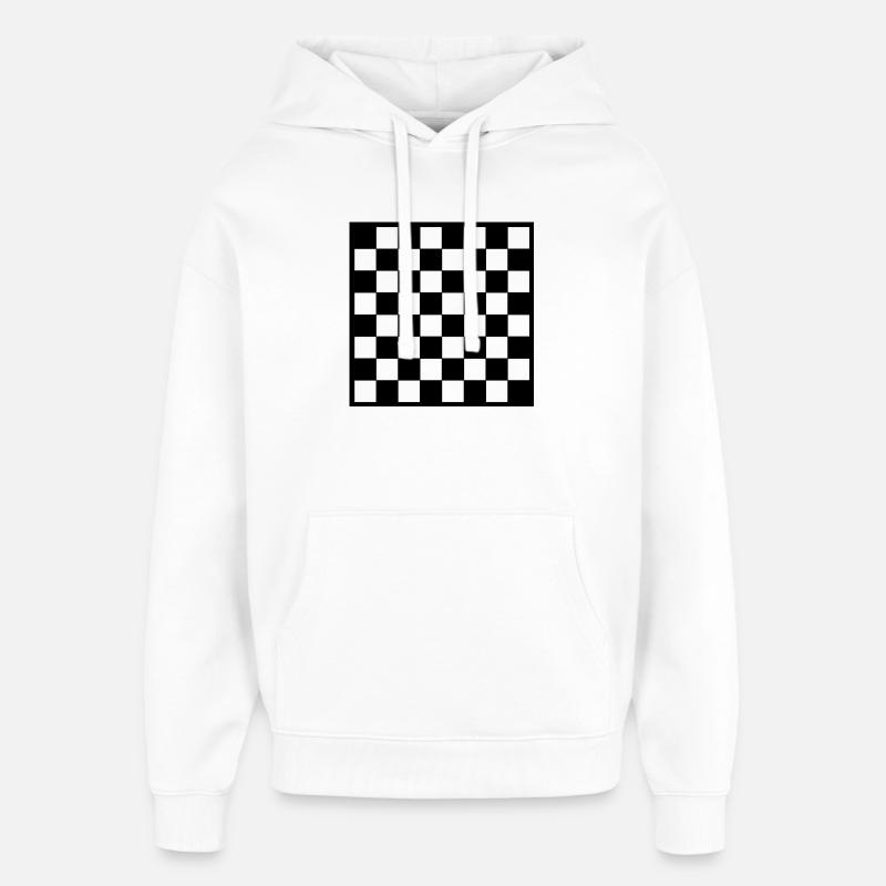 Échecs | échecs - Sweat à capuche unisexe Stanley/Stella Oversized - blanc