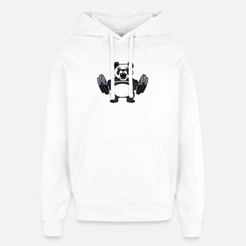Poids de musculation Bodybuilder poids poids - Sweat à capuche unisexe Stanley/Stella Oversized - blanc