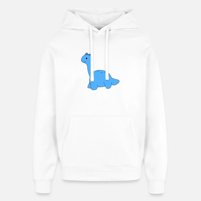 Dinosaure Dino - Sweat à capuche unisexe Stanley/Stella Oversized - blanc