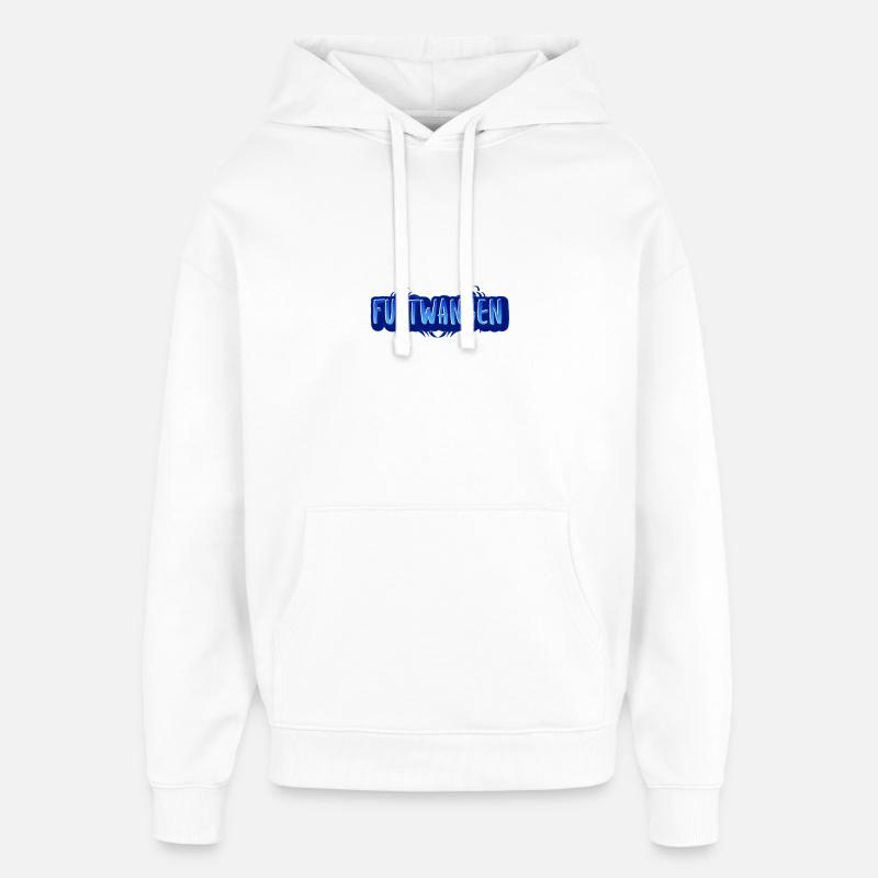 Design avec le nom de furtwangen - Sweat à capuche unisexe Stanley/Stella Oversized - blanc