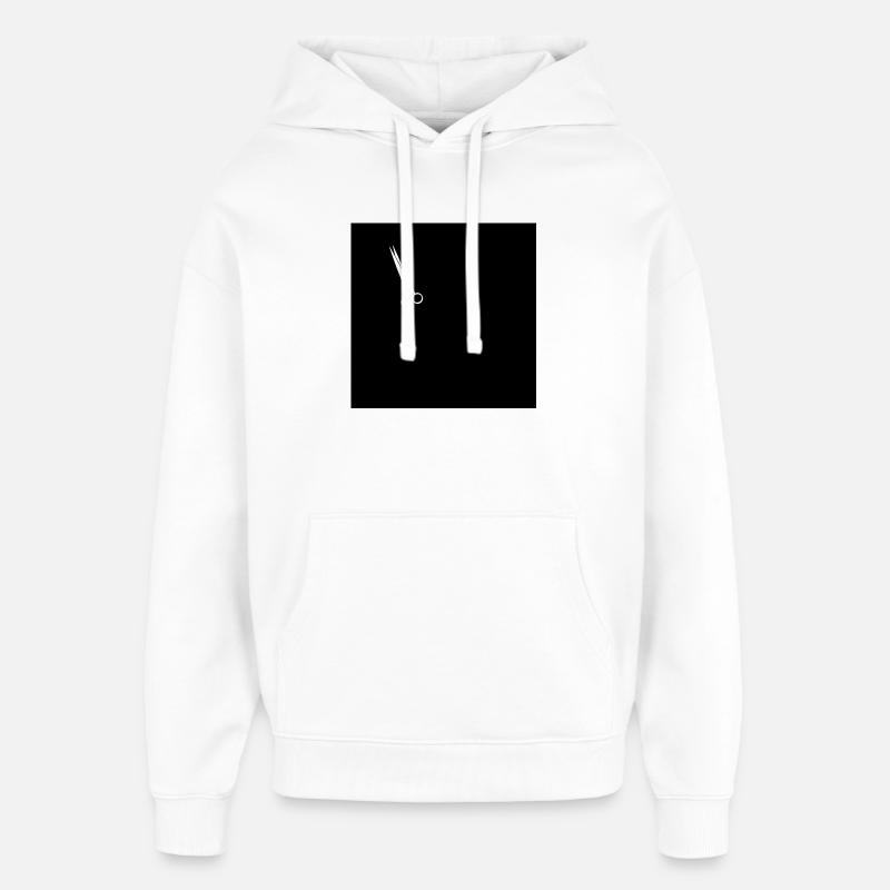 Friseur Schere - Oversized Unisex Hoodie von Stanley/Stella - Weiß