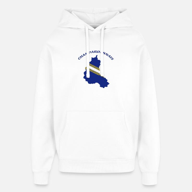 CHAMPARDENNAIS - Sweat à capuche unisexe Stanley/Stella Oversized - blanc