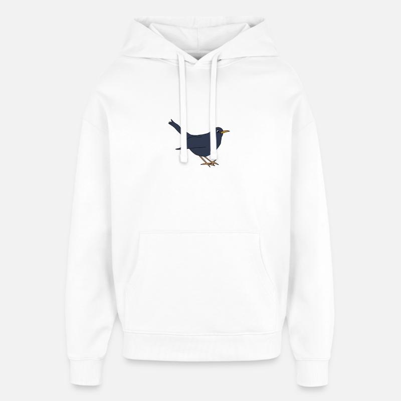 Blackbird *** vide - Sweat à capuche unisexe Stanley/Stella Oversized - blanc