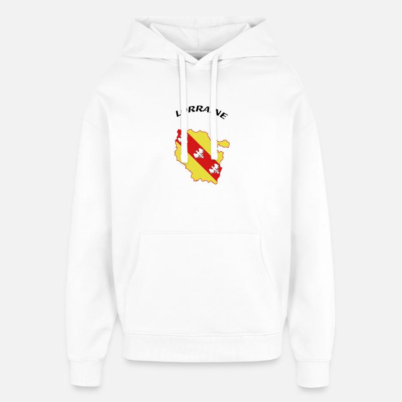 lorraine - Sweat à capuche unisexe Stanley/Stella Oversized - blanc