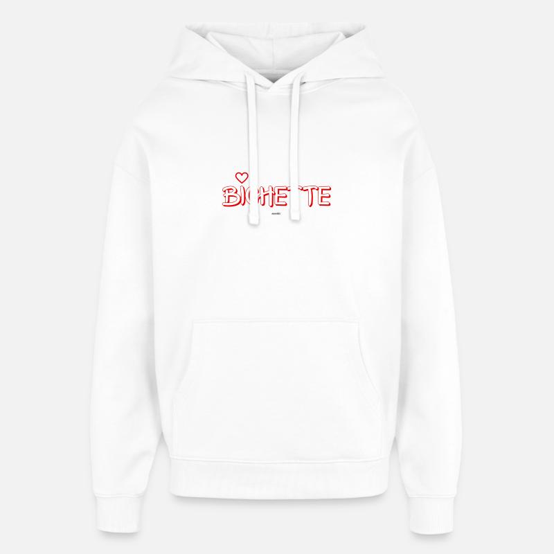 bichette - Sweat à capuche unisexe Stanley/Stella Oversized - blanc