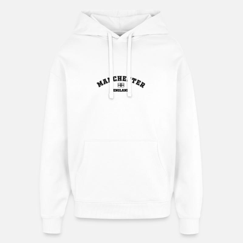 Manchester - Sweat à capuche unisexe Stanley/Stella Oversized - blanc