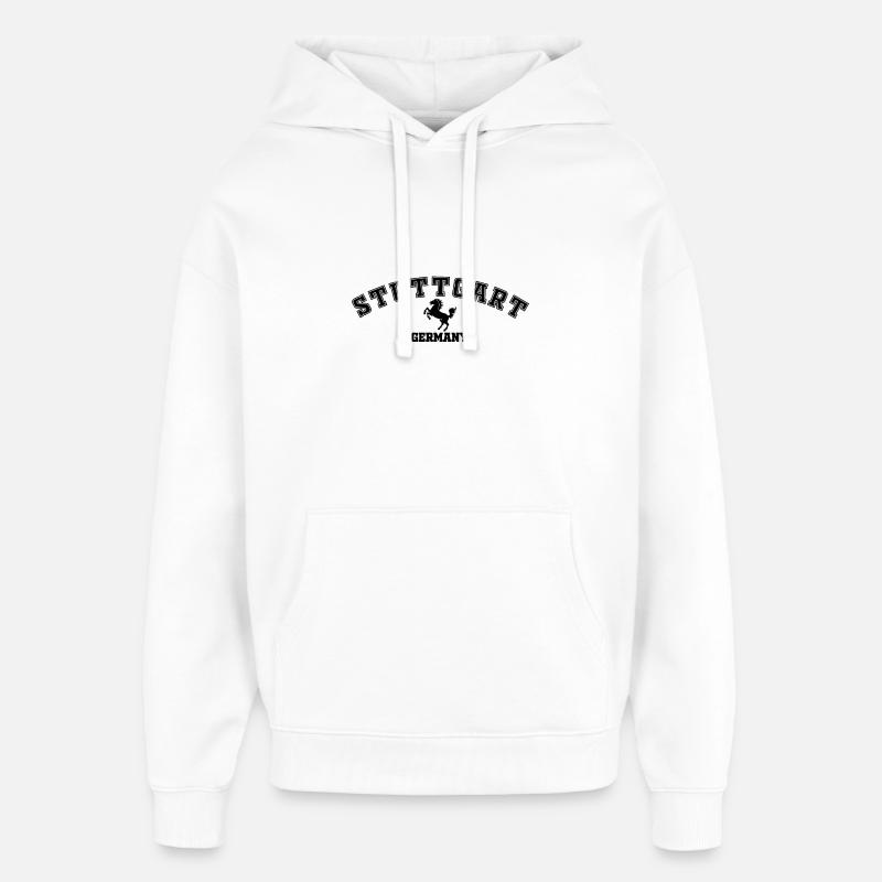 Stuttgart Germany - Oversized Unisex Hoodie von Stanley/Stella - Weiß