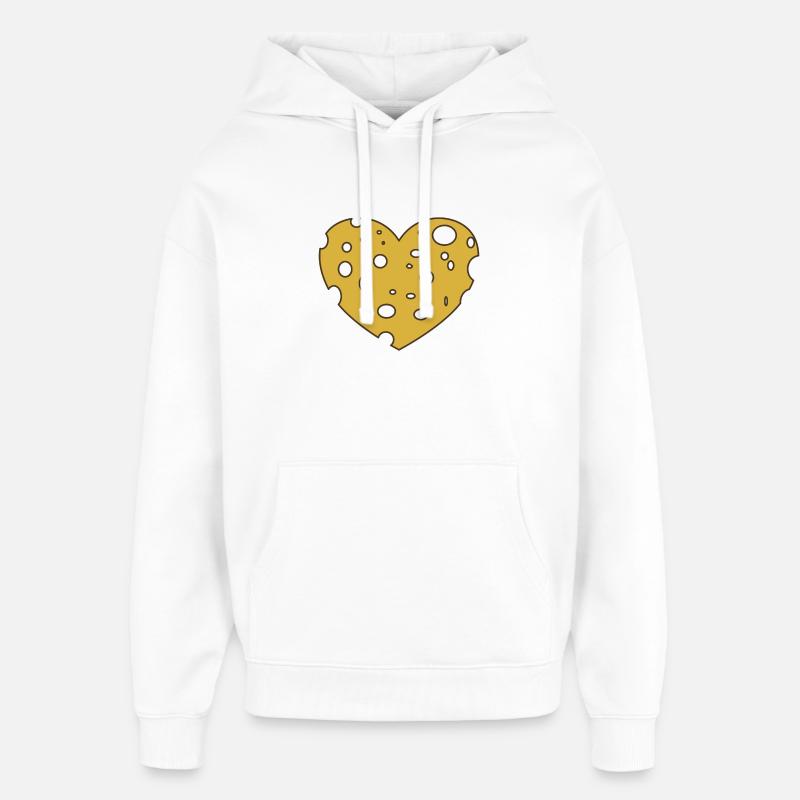 Käse Cheese FOREVER - Oversized Unisex Hoodie von Stanley/Stella - Weiß