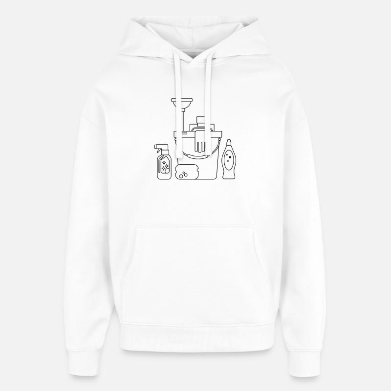 Putzeimer - Oversized Unisex Hoodie von Stanley/Stella - Weiß