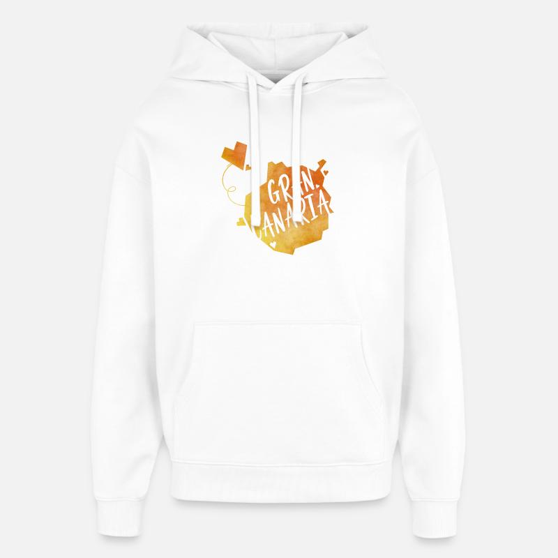 Gran Canaria - Sweat à capuche unisexe Stanley/Stella Oversized - blanc