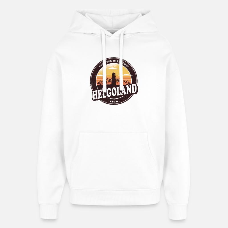 Helgoland Sunset Design / Geschenkidee - Oversized Unisex Hoodie von Stanley/Stella - Weiß