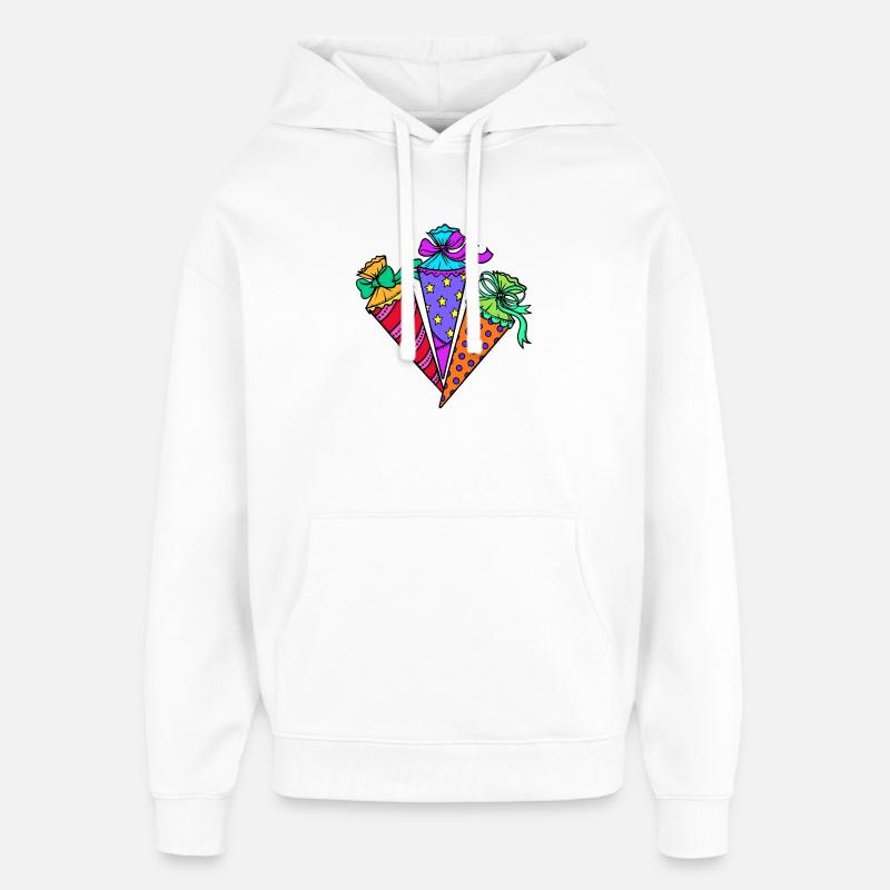 Sac d’école Début de l’école - Sweat à capuche unisexe Stanley/Stella Oversized - blanc