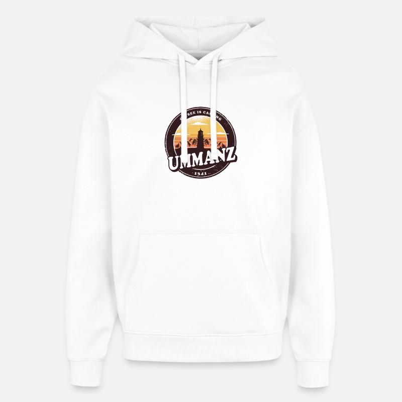 Ummanz Ostsee Leuchtturm Design / Geschenkidee - Oversized Unisex Hoodie von Stanley/Stella - Weiß