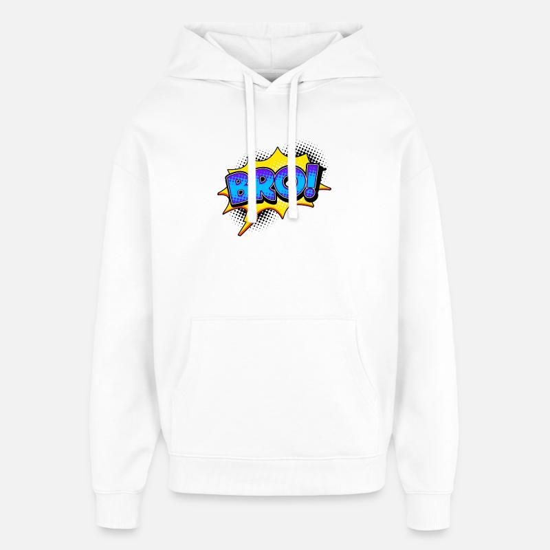 Sort Cool Drôle - Sweat à capuche unisexe Stanley/Stella Oversized - blanc