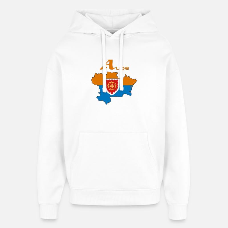 aude - Sweat à capuche unisexe Stanley/Stella Oversized - blanc