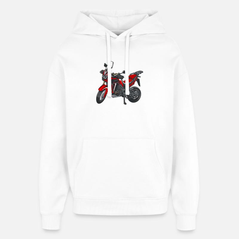 Africa Twin Enduro - solo trired - Sweat à capuche unisexe Stanley/Stella Oversized - blanc