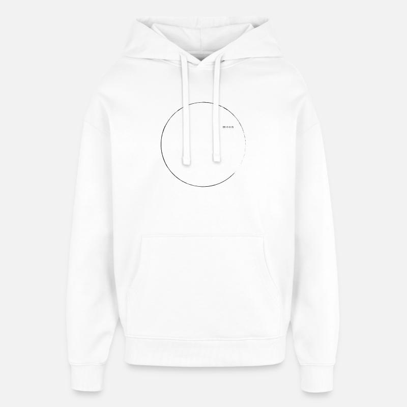 Lune - Sweat à capuche unisexe Stanley/Stella Oversized - blanc