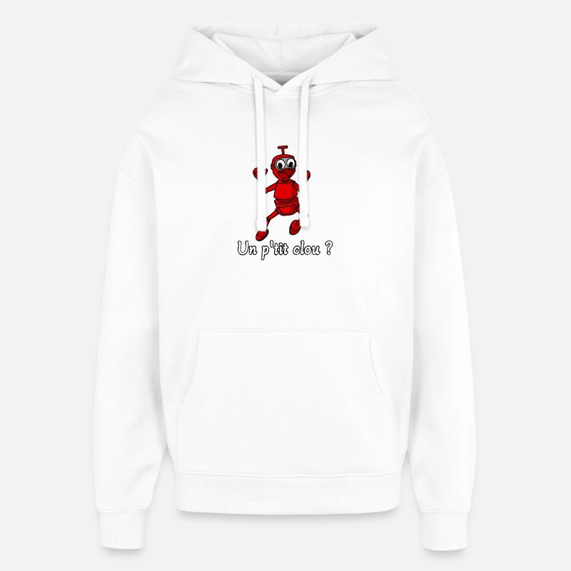 Back to 80's - Sweat à capuche unisexe Stanley/Stella Oversized - blanc