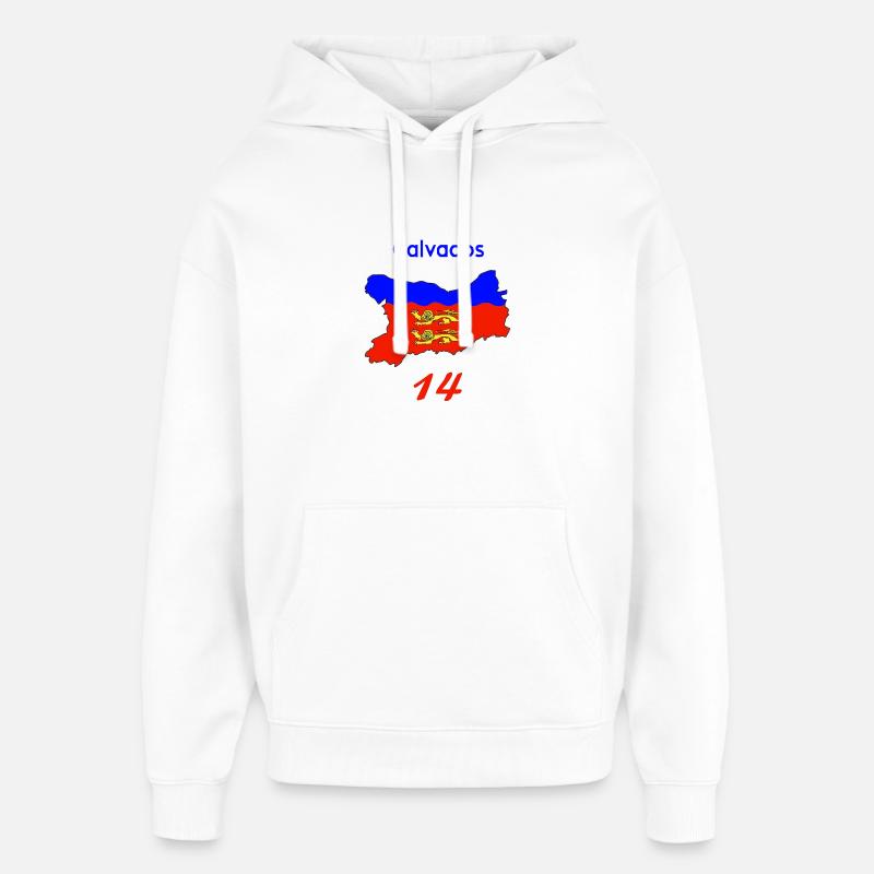 Calvados - Sweat à capuche unisexe Stanley/Stella Oversized - blanc