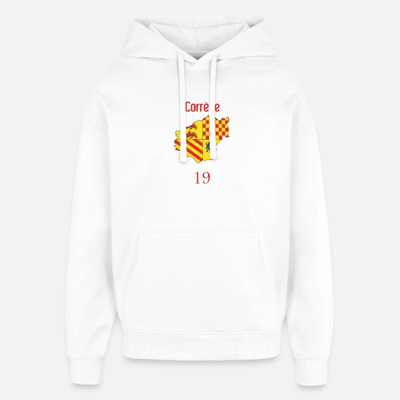 Corrèze - Sweat à capuche unisexe Stanley/Stella Oversized - blanc