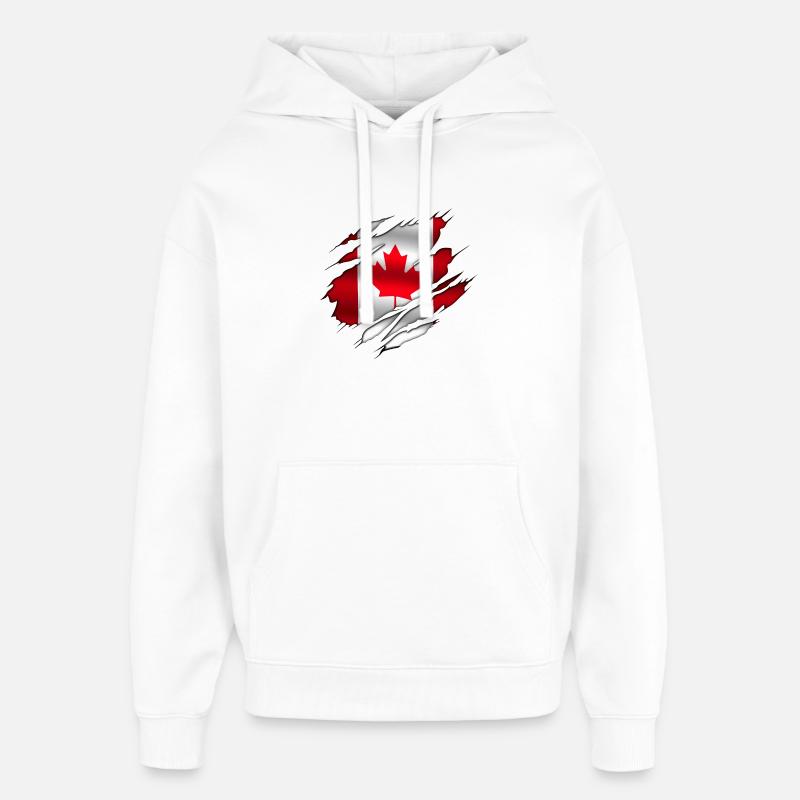 Canada (Canada) - Sweat à capuche unisexe Stanley/Stella Oversized - blanc