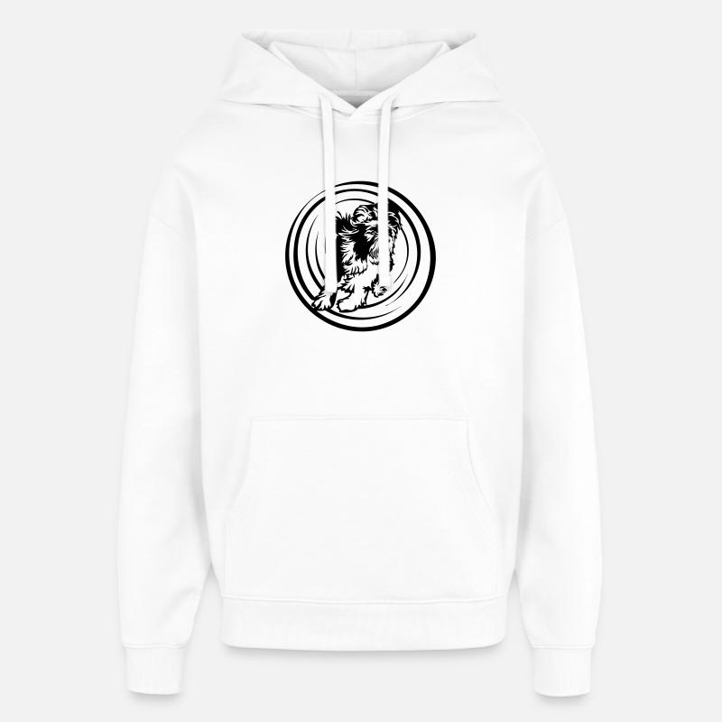 Bearded Collie - Oversized Unisex Hoodie von Stanley/Stella - Weiß