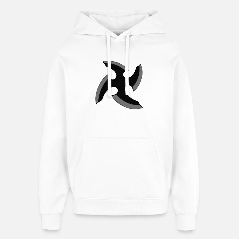 Étoile Ninja - Sweat à capuche unisexe Stanley/Stella Oversized - blanc