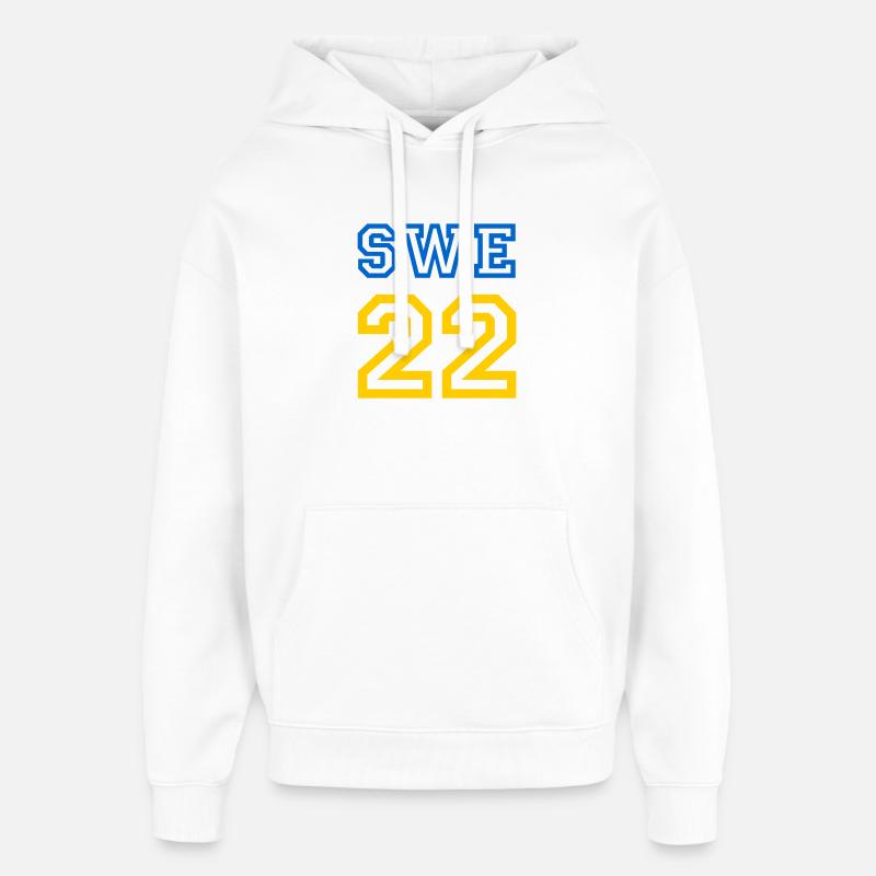 SUÈDE - Sweat à capuche unisexe Stanley/Stella Oversized - blanc