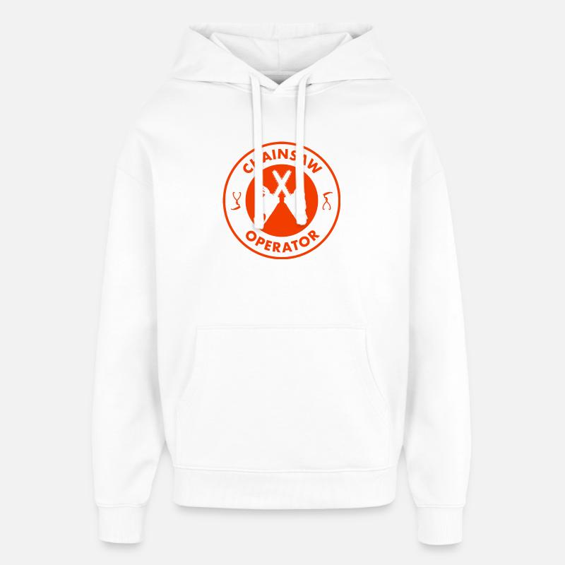 Opérateur de tronçonneuse - Sweat à capuche unisexe Stanley/Stella Oversized - blanc