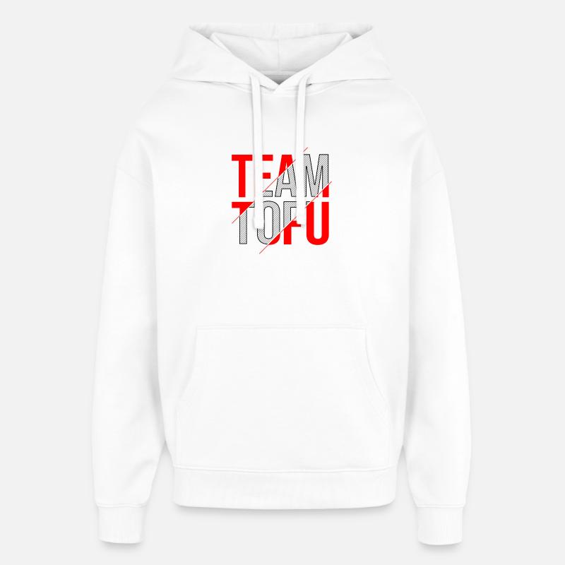 Design de tofu d'équipe - Sweat à capuche unisexe Stanley/Stella Oversized - blanc