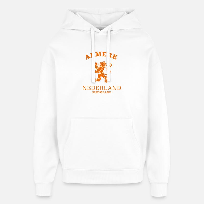 ALMERE Nederland Niederlande Pays-Bas - Sweat à capuche unisexe Stanley/Stella Oversized - blanc